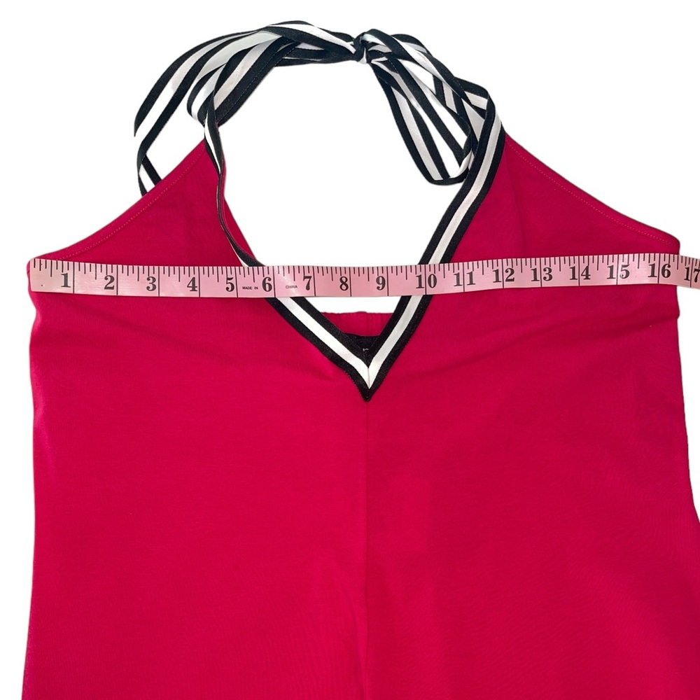 Cynthia Rowley Womens Red Halter Handkerchief Style Dress Size Medium NWT - Picture 11 of 15